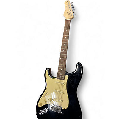 Used Stagg LEFT HAND STRAT BLACK Electric Guitar