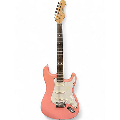 Used Stagg S Style Pink Solid Body Electric Guitar