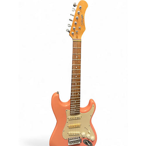 Used Stagg S300 Pink Solid Body Electric Guitar Pink