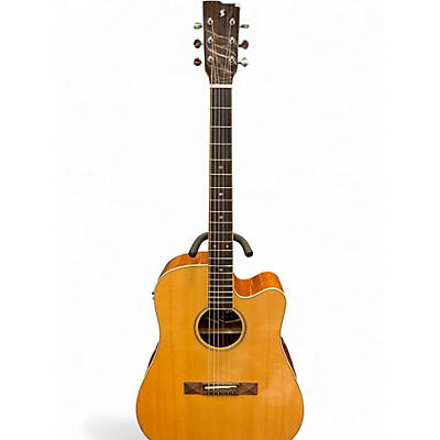 Used Stagg SA45 Natural Acoustic Electric Guitar