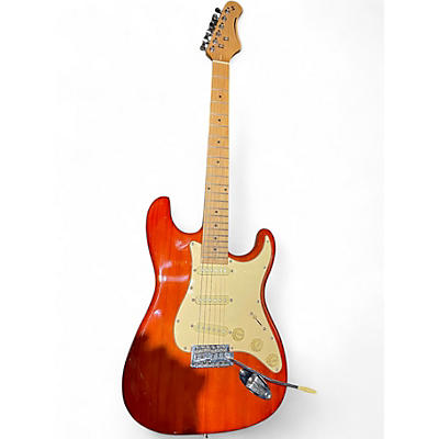Used Stagg SES-55 Trans Orange Solid Body Electric Guitar