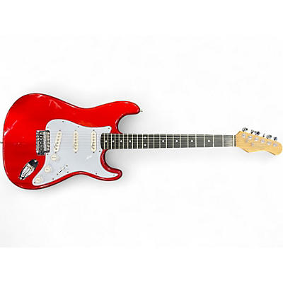 Used Stagg STRAT STYLE Candy Apple Red Solid Body Electric Guitar