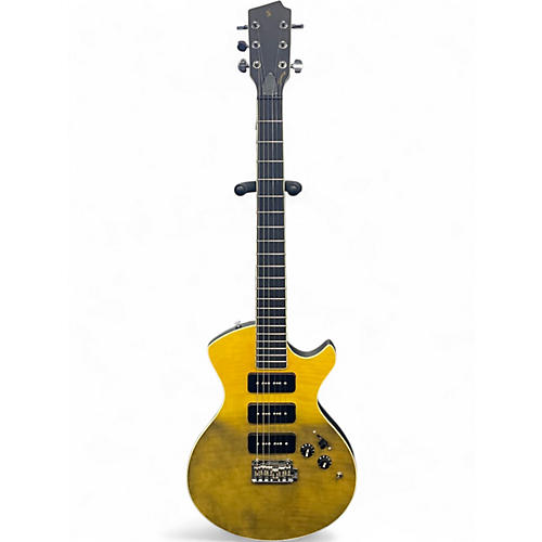 Used Stagg SVY NASHDLX FSB Black and Yellow Solid Body Electric Guitar Black and Yellow