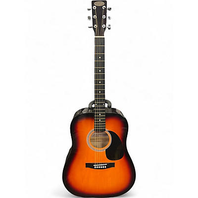 Used Stagg SW201 2 Tone Sunburst Acoustic Guitar