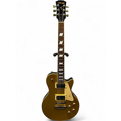Used Stagg Singlecut Gold Top Solid Body Electric Guitar