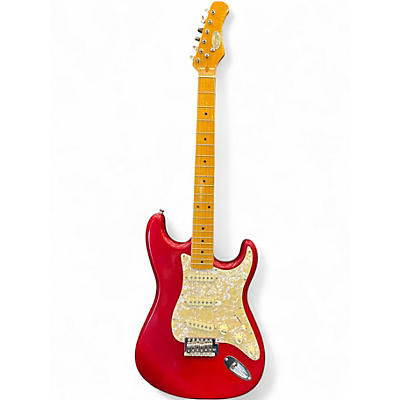 Used Stagg Strat Candy Apple Red Solid Body Electric Guitar