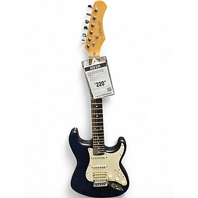 Used Stagg Stratocaster Black Solid Body Electric Guitar