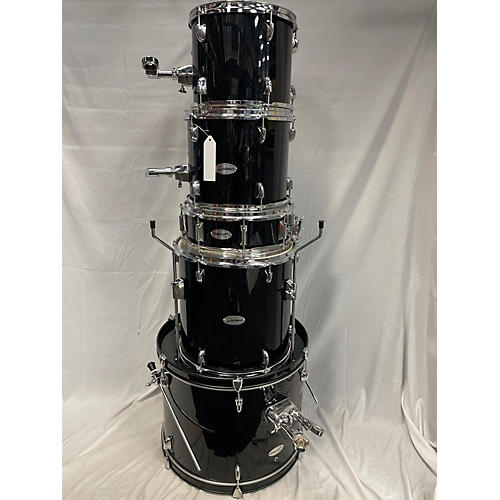 Starcaster by Fender Used Starcaster By Fender 5 piece 5 Piece Drumset Black Drum Kit Black