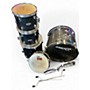 Used Starcaster by Fender 5 Piece DRUM KIT Black Drum Kit Black