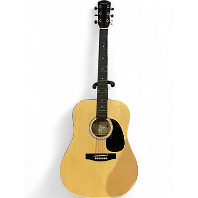 Used Starcaster by Fender Acoustic Natural Acoustic Guitar