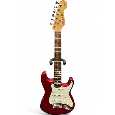 Used Starcaster by Fender MINI STRATOCASTER Candy Apple Red Electric Guitar