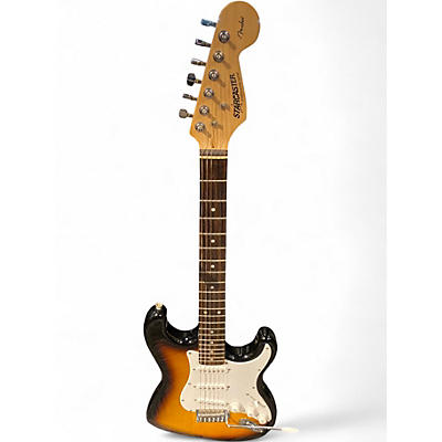 Used Starcaster by Fender Stratocaster 2 Tone Sunburst Solid Body Electric Guitar