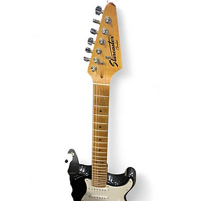 Used Starcaster by Fender Stratocaster BLACK Solid Body Electric Guitar