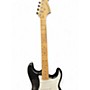 Used Starcaster by Fender Stratocaster Black Solid Body Electric Guitar Black