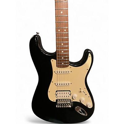 Used Starcaster by Fender Stratocaster Black Solid Body Electric Guitar