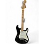 Used Starcaster by Fender Stratocaster Black Solid Body Electric Guitar Black