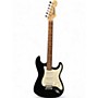 Used Starcaster by Fender Stratocaster Black Solid Body Electric Guitar Black