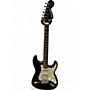 Used Starcaster by Fender Stratocaster Black Solid Body Electric Guitar Black