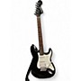 Used Starcaster by Fender Stratocaster Black Solid Body Electric Guitar Black