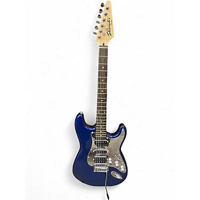 Used Starcaster by Fender Stratocaster Blue Solid Body Electric Guitar