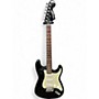 Used Starcaster by Fender Stratocaster Metallic Black Solid Body Electric Guitar Metallic Black