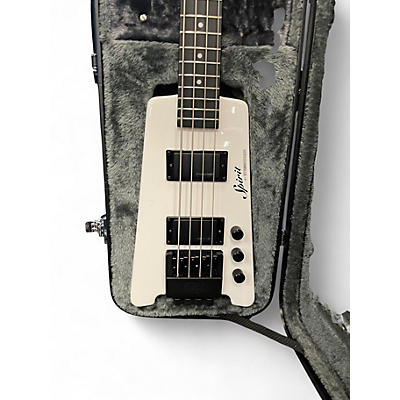 Used Steinberger Spirit 4 String White Electric Bass Guitar
