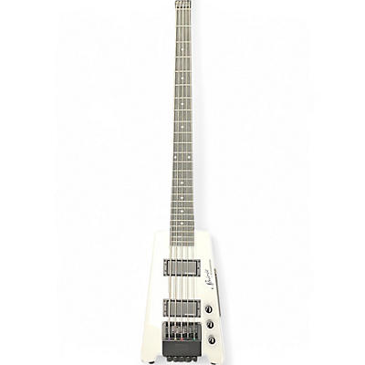 Used Steinberger Spirit 5 String Alpine White Electric Bass Guitar