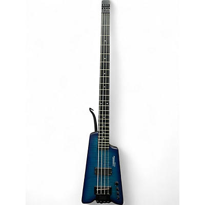 Used Steinberger XS1FPA Synapse FLAMED BLUE BURST Electric Bass Guitar