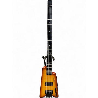 Used Steinberger XS1FPA Synapse Satin Amber Burst Electric Bass Guitar