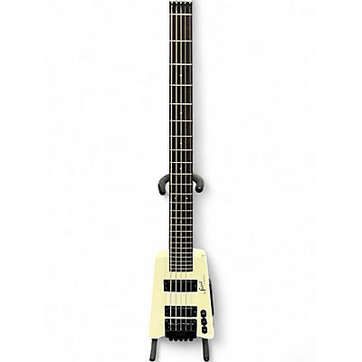 Used Steinberger XT25 Spirit 5 String Antique White Electric Bass Guitar