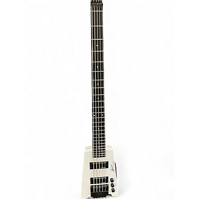Used Steinberger XT25 Spirit 5 String White Electric Bass Guitar