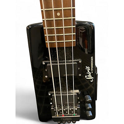 Used Steinberger spirit 4 string Black Acoustic Bass Guitar