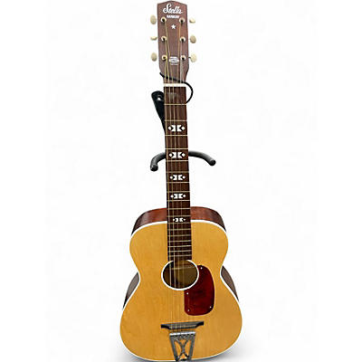 Used Stella Harmony Natural Acoustic Guitar