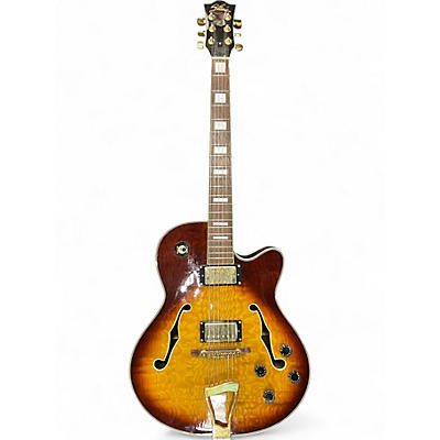 Used Stella hollow body 2 Color Sunburst Hollow Body Electric Guitar