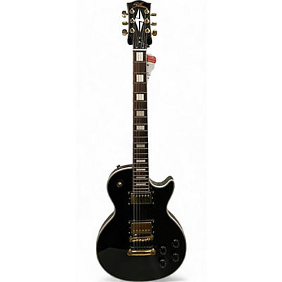 Used Stellar ELECTRIC Black and Gold Solid Body Electric Guitar