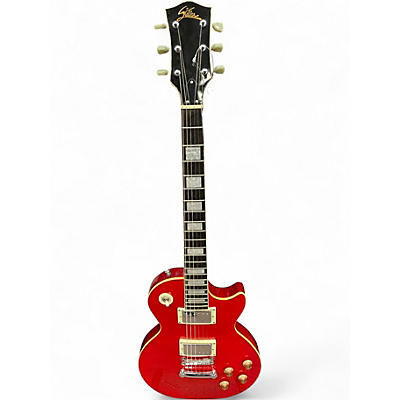 Used Stellar LP Style Guitar Red Solid Body Electric Guitar