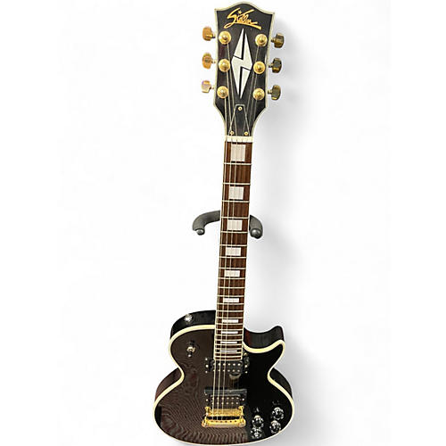 Used Stellar Mercury Black Solid Body Electric Guitar Black