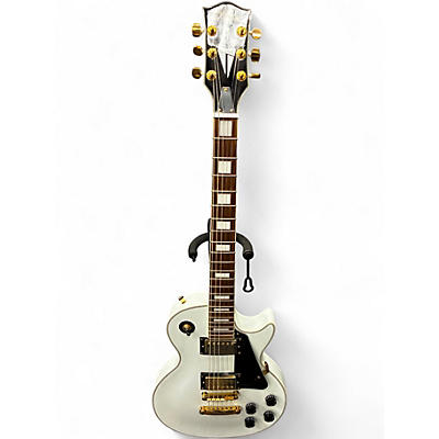 Used Stellar SINGLE CUT White Solid Body Electric Guitar