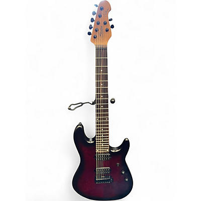 Used Sterling Audio Jason Richardson Cutlass 7 Red Scarlet Burst Satin Solid Body Electric Guitar