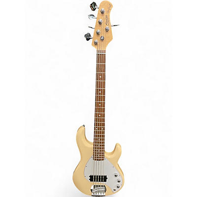 Used Sterling Audio Sterling Sub Series Sting Ray 5 Cream Electric Bass Guitar