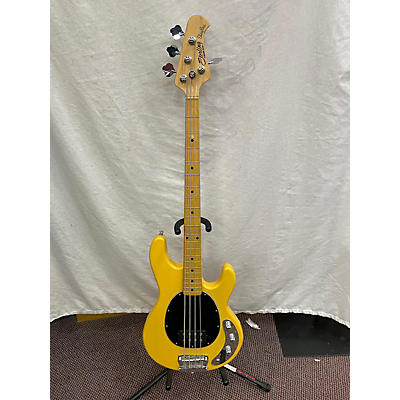 Sterling by Music Man Used Sterling By Music Man Classic Ray 24 Yellow Electric Bass Guitar