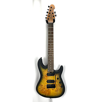 Sterling by Music Man Used Sterling By Music Man Cutlass Jason Richardson 7 String Poplar Burst Solid Body Electric Guitar