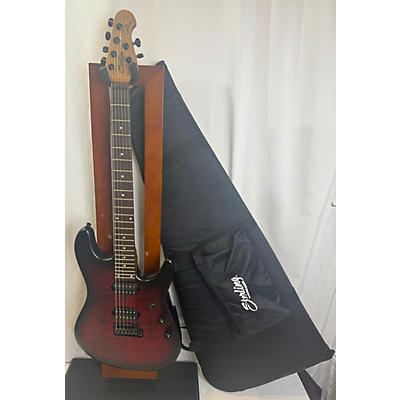 Sterling by Music Man Used Sterling By Music Man Cutlass Jason Richardson Signature Dark Scarlet Burst Solid Body Electric Guitar