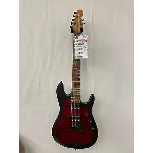 Sterling by Music Man Used Sterling By Music Man JASON RICHARDSON CUTLASS 7 Cherry Sunburst Solid Body Electric Guitar Cherry Sunburst