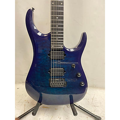 Sterling by Music Man Used Sterling By Music Man JP150DQM Cerulean Blue Solid Body Electric Guitar