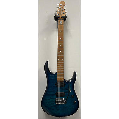 Sterling by Music Man Used Sterling By Music Man JP150DQM Neptune Blue Solid Body Electric Guitar