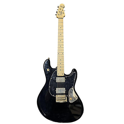 Sterling by Music Man Used Sterling By Music Man Jared Dines Sting Ray Black Solid Body Electric Guitar Black