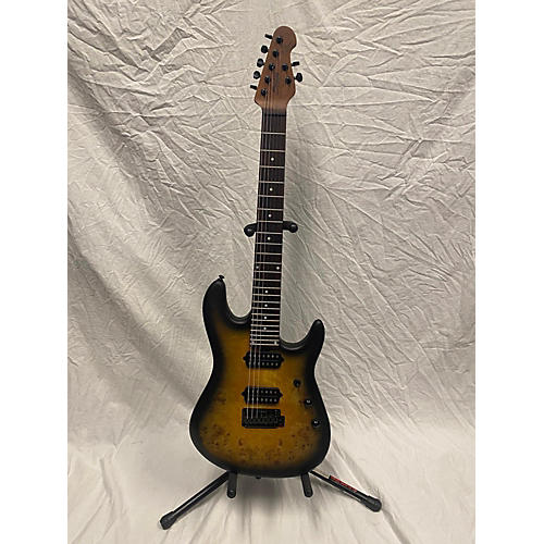 Sterling by Music Man Used Sterling By Music Man Jason Richardson Cutlass Black And Yellow Solid Body Electric Guitar Black and Yellow