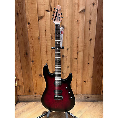 Sterling by Music Man Used Sterling By Music Man Jason Richardson Cutlass Signature Dark Scarlet Burst Satin Solid Body Electric Guitar