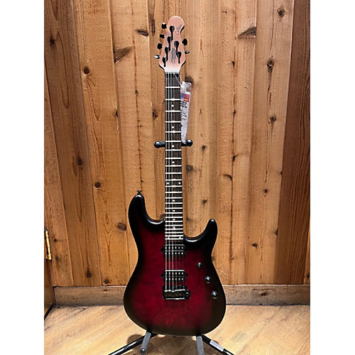 Sterling by Music Man Used Sterling By Music Man Jason Richardson Cutlass Signature Dark Scarlet Burst Satin Solid Body Electric Guitar Dark Scarlet Burst Satin